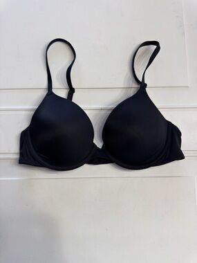 PINK Victorias Secret Women’s Sz 32C (No Tag) Black Plunge Bra